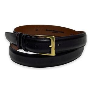 Men’s Johnston & Murphy Dark Brown Leather Belt 44